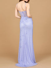 Load image into Gallery viewer, Beaded Corset Prom Gown with Slit