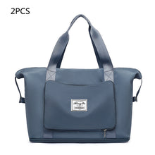 Load image into Gallery viewer, Foldable Travel Gym Bag for Women – Large Capacity Waterproof Duffel Bag with Wet Pocket &amp; Luggage Strap