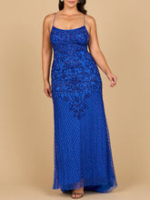 Load image into Gallery viewer, Lace Up Open Back Beaded Dress