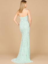 Load image into Gallery viewer, One Shoulder Beaded Gown with Slit