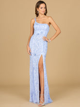 Load image into Gallery viewer, One Shoulder Beaded Gown with Slit