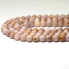 Load image into Gallery viewer, Genuine Light Pink Icy Chalcedony Round Smooth Beads, 6mm/8mm/10mm, Sku#U1597
