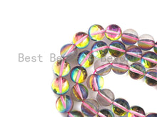 Load image into Gallery viewer, Aura Pinkish Rainbow Spectrolite Quartz, 8mm/10mm Round beads, sku#U599C