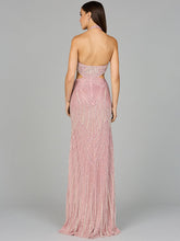Load image into Gallery viewer, Halter Neck Beaded Dress with Cutouts