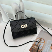 Load image into Gallery viewer, Small Square Quilted PU Leather Crossbody Bag