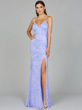Load image into Gallery viewer, Body Con V-Neck Beaded Gown