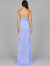 Load image into Gallery viewer, Body Con V-Neck Beaded Gown