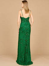 Load image into Gallery viewer, Body Con V-Neck Beaded Gown