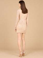 Load image into Gallery viewer, Long Sleeve V-Neck Cocktail Dress