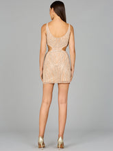 Load image into Gallery viewer, V-Neck Short Dress with Cutouts