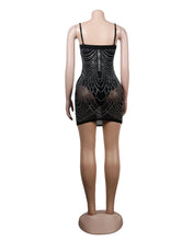 Load image into Gallery viewer, Sexy Slim Fit Rhinestone Tassel Dress