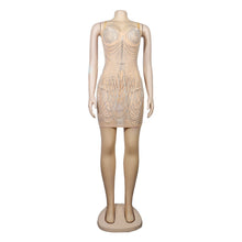 Load image into Gallery viewer, Sexy Slim Fit Rhinestone Tassel Dress