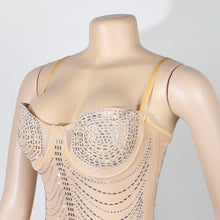 Load image into Gallery viewer, Sexy Slim Fit Rhinestone Tassel Dress