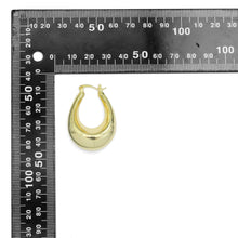 Load image into Gallery viewer, Gold Silver Chunky Oval Statment Earrings, Sku#A234