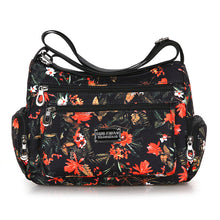 Load image into Gallery viewer, Women's Printed Canvas Shoulder Bag – Floral &amp; Landscape Pattern Crossbody Handbag