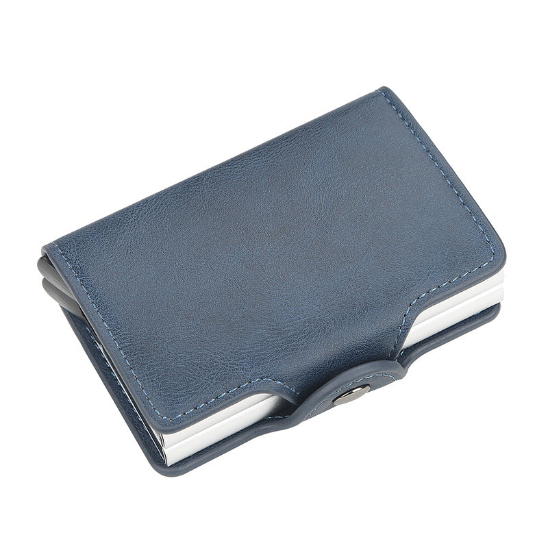 Double-Layer RFID Blocking Card Holder – Anti-Magnetic & Anti-Theft Slim Wallet