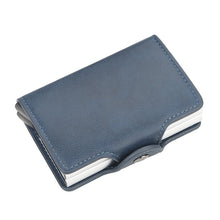 Load image into Gallery viewer, Double-Layer RFID Blocking Card Holder – Anti-Magnetic &amp; Anti-Theft Slim Wallet