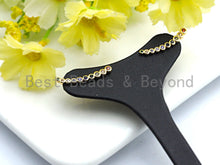 Load image into Gallery viewer, Clorful CZ Thin Strip Stud Earrings, Sku#J80