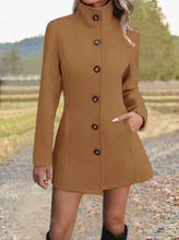 Load image into Gallery viewer, Womens Autumn Winter New Arrival Fashionable Casual Stand-Up Collar Coat