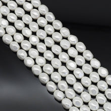 Load image into Gallery viewer, 12x15mm White MOP Drum Shape Beads, Sku#T160
