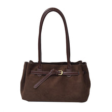 Load image into Gallery viewer, Women's Vintage Bucket Bag | PU Leather Shoulder Bag with Zipper Pocket