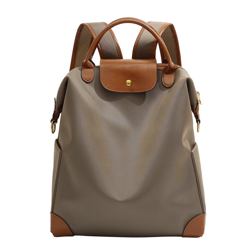 Women's Large Capacity Nylon Backpack - Business Travel Wear-Resistant Oxford Fabric Backpack with Air-Cushioned Straps