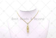 Load image into Gallery viewer, Multicolor CZ Micro Pave Crocodile Shape Pendant, 18K Gold Filled Crocodile Charm, Necklace Bracelet Charm Pendant,Sku#LK512