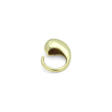 Load image into Gallery viewer, Plain Gold Silver Chunky Comma Adjustable Ring, Sku#A398