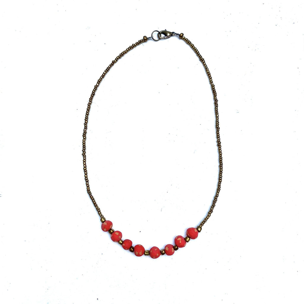 Antique Ceramic Necklace
