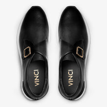Load image into Gallery viewer, The Torino Black Leather Men Sneaker