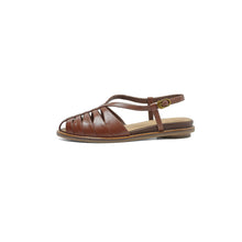 Load image into Gallery viewer, Full Grain Leather Woven Roman Sandals