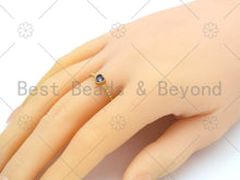 Load image into Gallery viewer, Violet CZ Heart Shape Adjustable Ring, Sku#X227