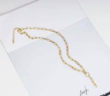 Load image into Gallery viewer, Thin Paperclip Drop Chain Necklace, sku#CL14N