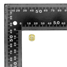 Load image into Gallery viewer, CZ Gold Filigree Large Hole Spacer beads, Sku#LK1156