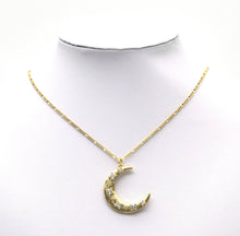 Load image into Gallery viewer, Large Gold Cresent Moon Pendant, Sku#F1502