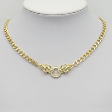 Load image into Gallery viewer, CZ Gold Leopard Head Connector for Necklace Bracelet Making, Sku#LD460