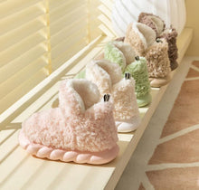 Load image into Gallery viewer, Unisex Waterproof Heeled Plush Cotton Slippers | Indoor Outdoor EVA Sole