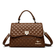 Load image into Gallery viewer, Diamond-Quilted PU Leather Crossbody Shoulder Bag – Streetwear Everyday Handbag for Women