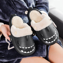 Load image into Gallery viewer, Unisex Shark House Slippers | EVA Couple Slippers with Button