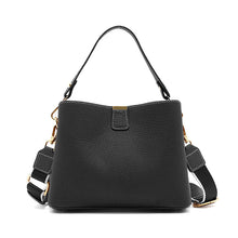 Load image into Gallery viewer, Women's Genuine Leather Bucket Tote Bag – Spacious Everyday Shoulder Bag