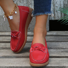 Load image into Gallery viewer, Women's Woven Flat Shoes | PU Upper Slip-On Round Toe Casual Flats