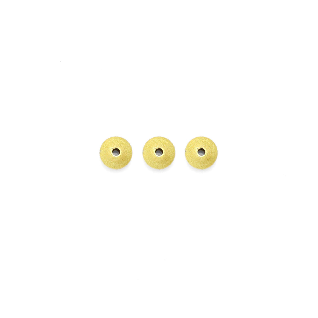 Matte brushed Gold Saucer Shape Spacer beads, Sku#A200
