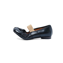 Load image into Gallery viewer, Full Grain Leather Tabi Mary Jane Flats