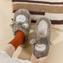 Load image into Gallery viewer, Fuzzy Indoor Slippers for Couples – Non-Slip TPR Sole, Faux Fur Lining, Coral Fleece Upper | Unisex House Shoes