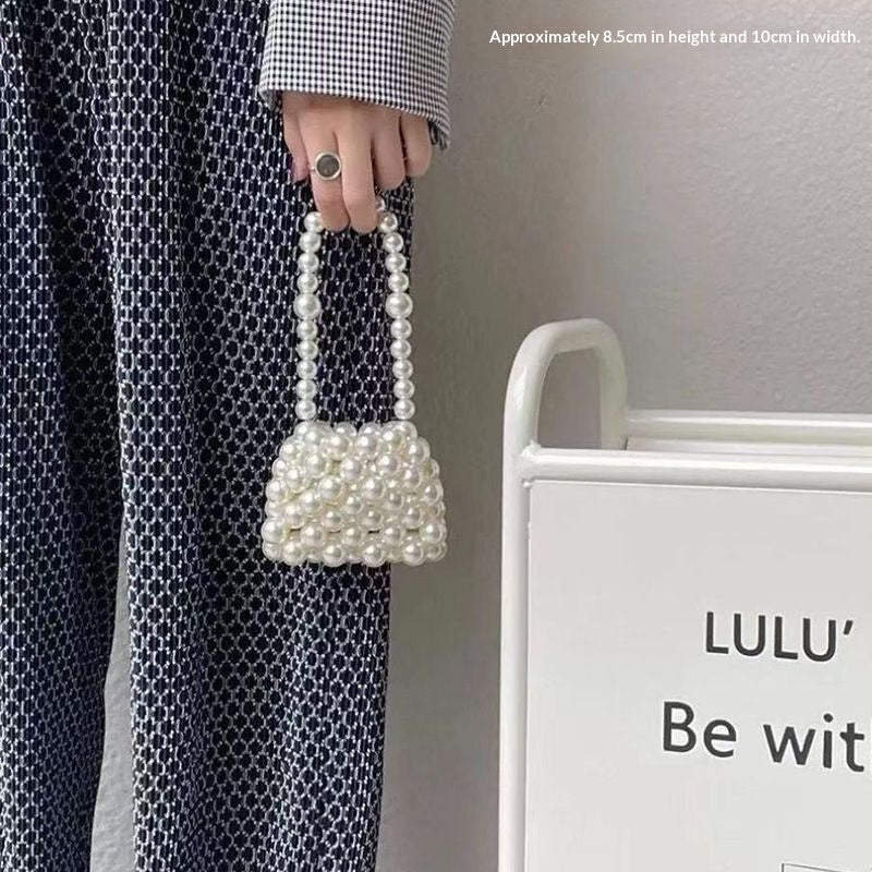 Handwoven Pearl Crossbody Bag
