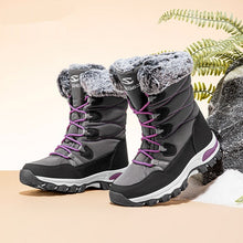Load image into Gallery viewer, Women's Faux Fur Winter Snow Boots - Warm Mid-Height Soft Sole Casual Boots