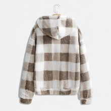 Load image into Gallery viewer, Fashionable Casual Zip-up Plush Hoodie With Long Sleeves