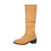 Load image into Gallery viewer, Women's Chunky Heel Over-the-Knee Boots – Pointed Toe Waterproof Fall Winter Boots