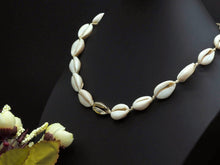 Load image into Gallery viewer, Cowrie Shell Necklace, Pull Tie Style Shell Necklace, V42C