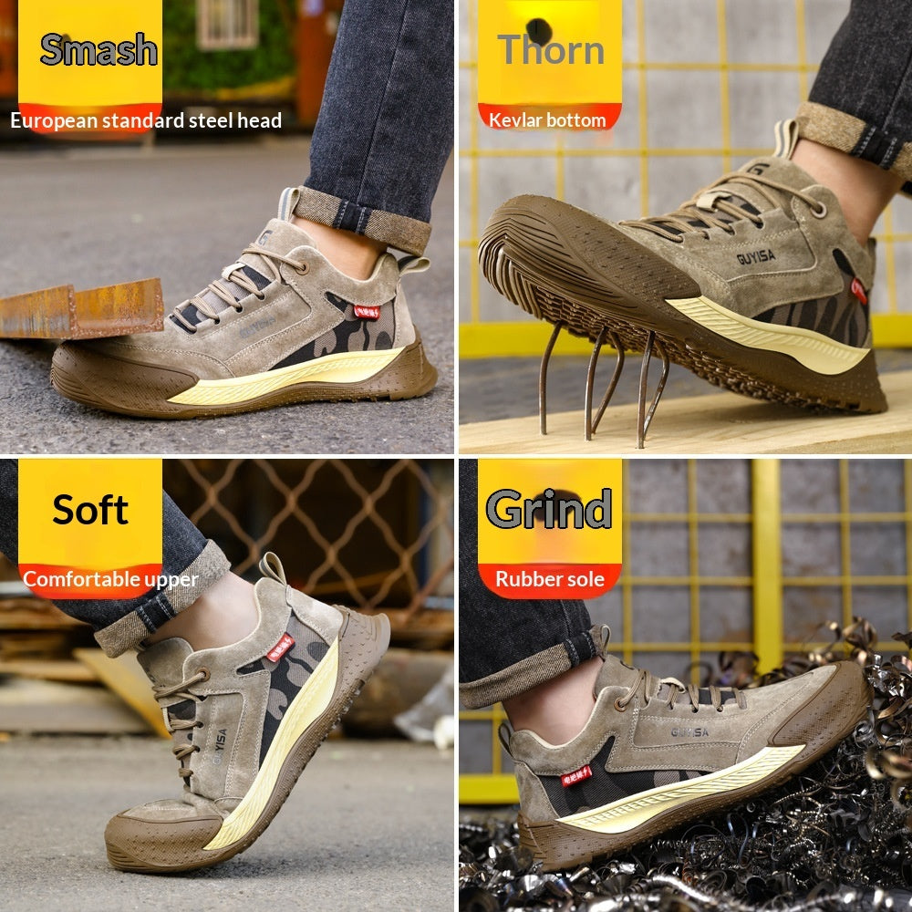 Men's Steel Toe Safety Shoes – Insulated, Puncture-Resistant Work Boots